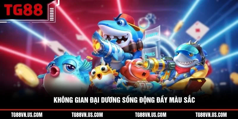 Không gian đại dương sống động đầy màu sắc